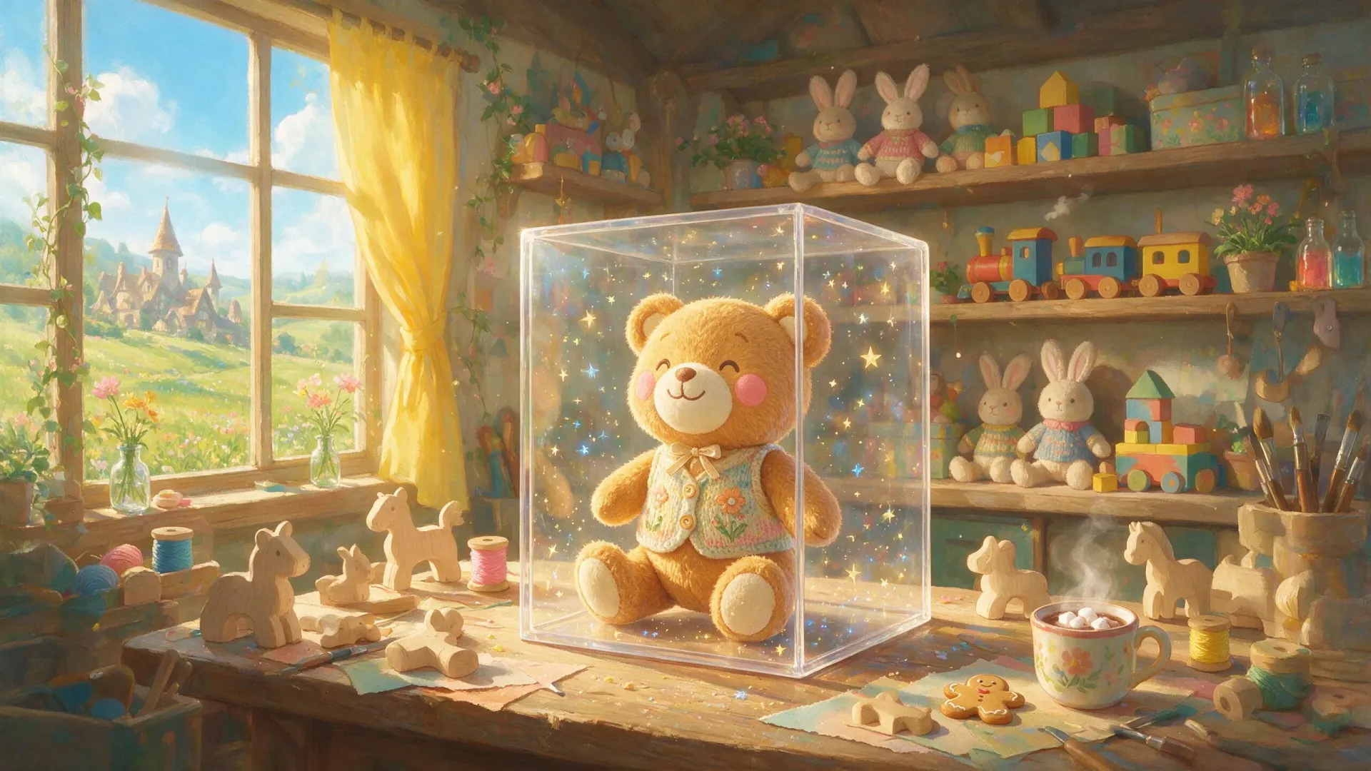 Action Figure Factory backdrop art