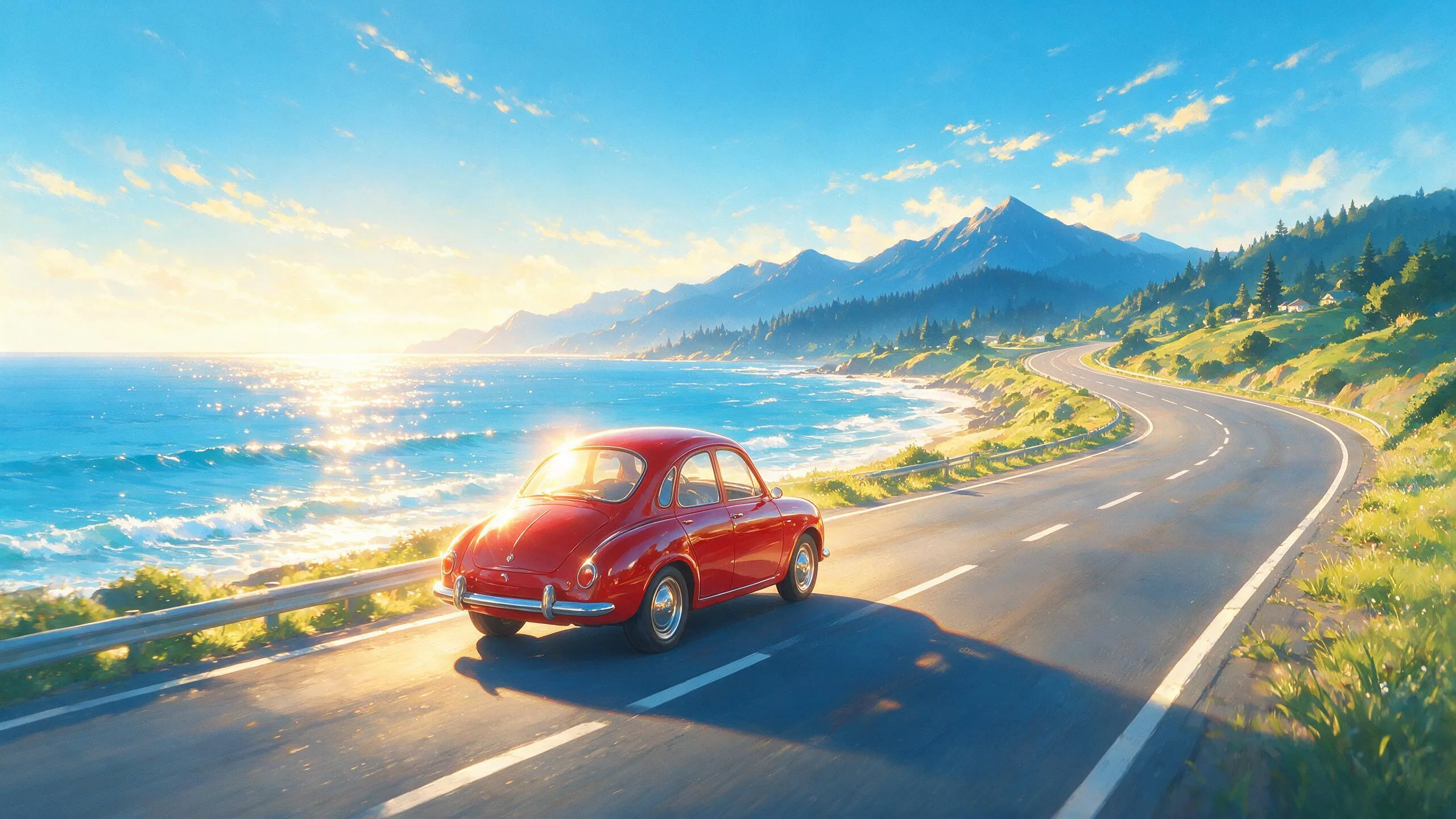 Auto Studio backdrop art