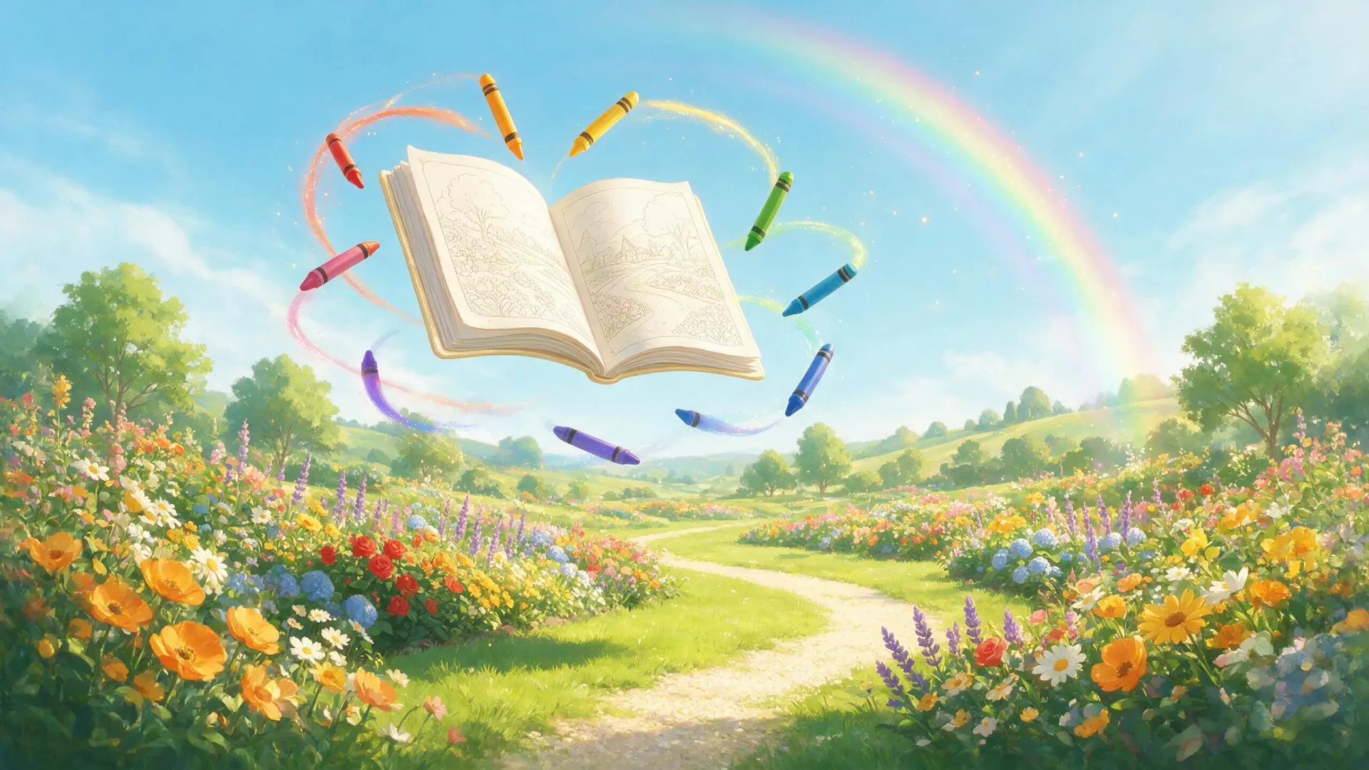 Coloring Book Press backdrop art