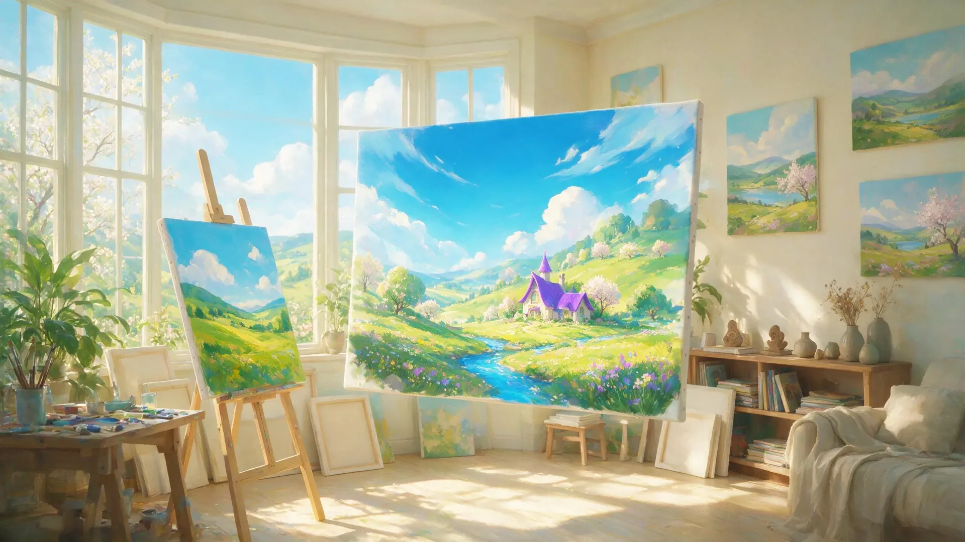 Illustration Canvas backdrop art