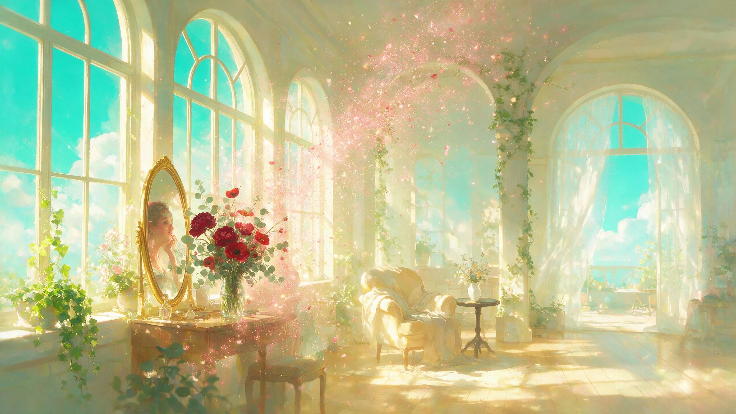 Makeup Look Studio backdrop art