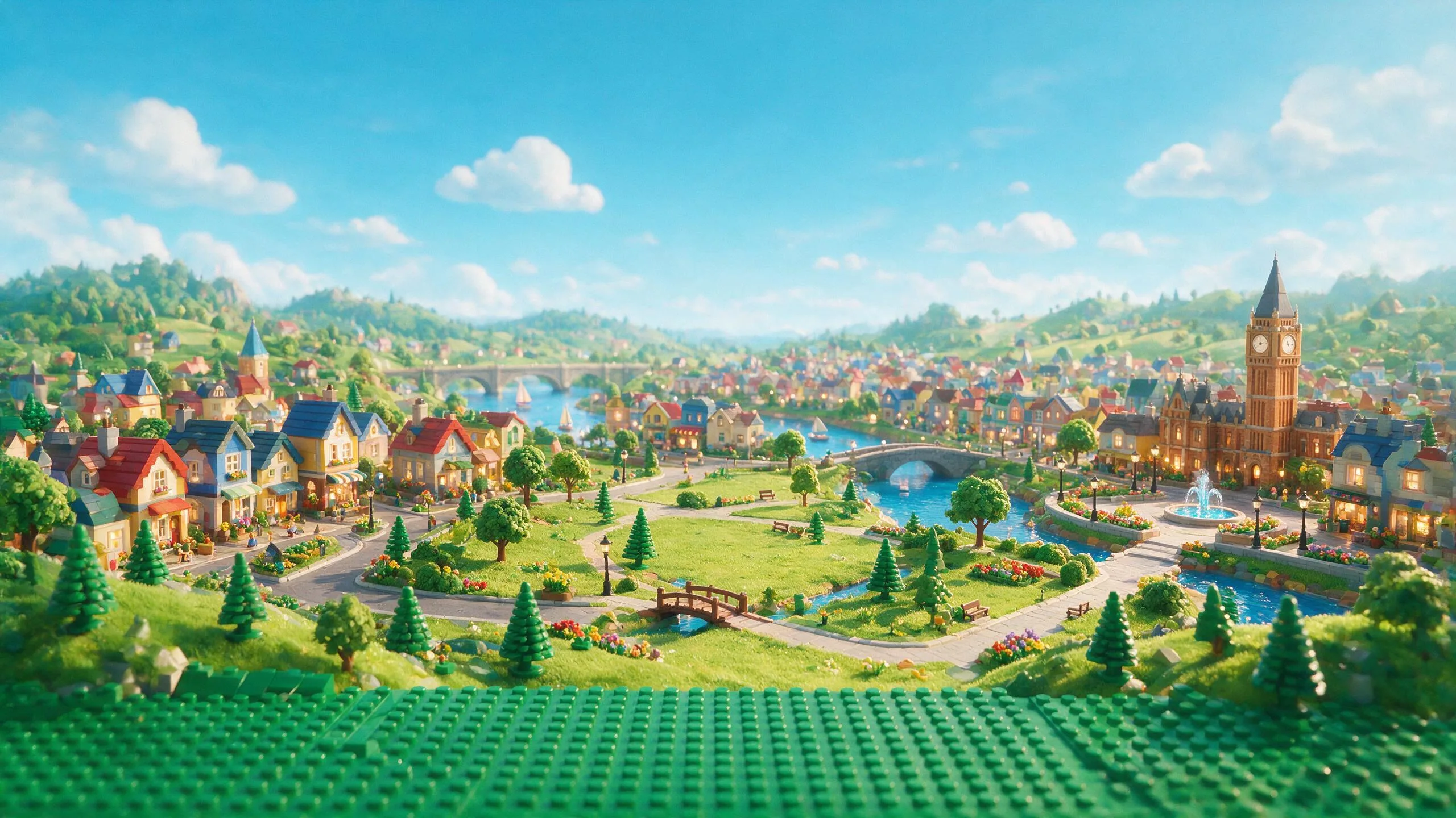 Miniature World Studio backdrop art