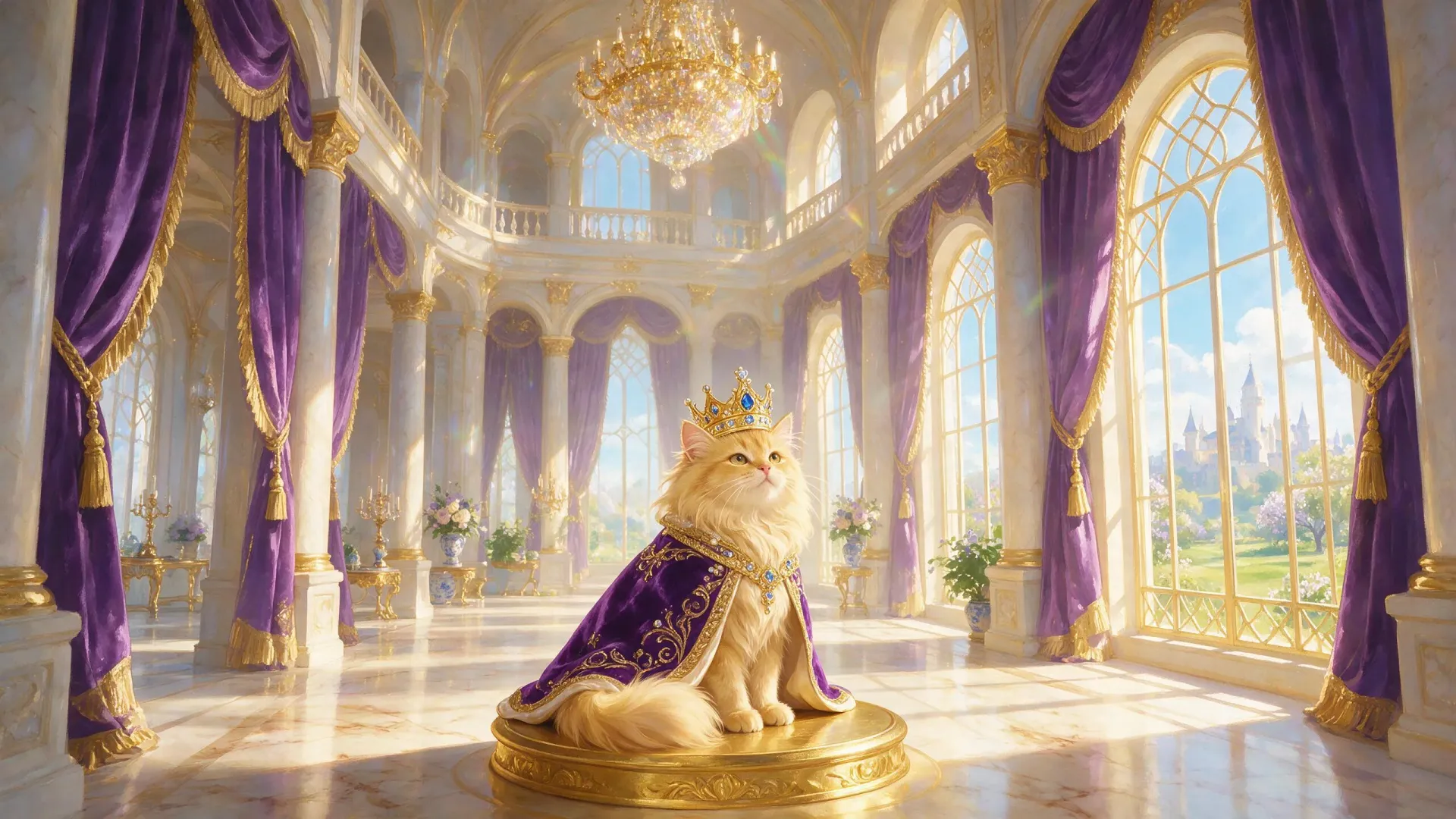 Regal Pet Portraits backdrop art