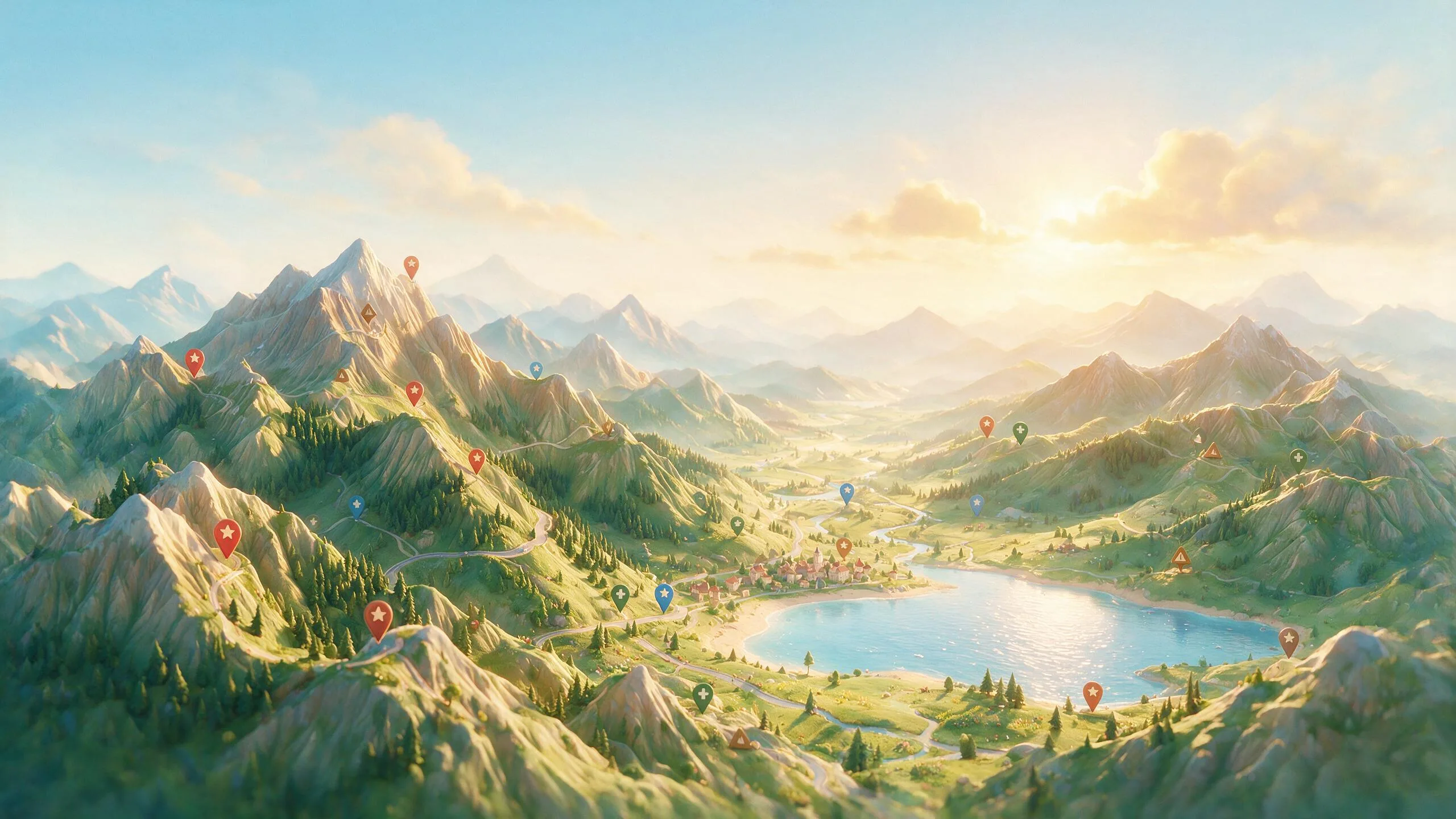 Relief Map Studio backdrop art