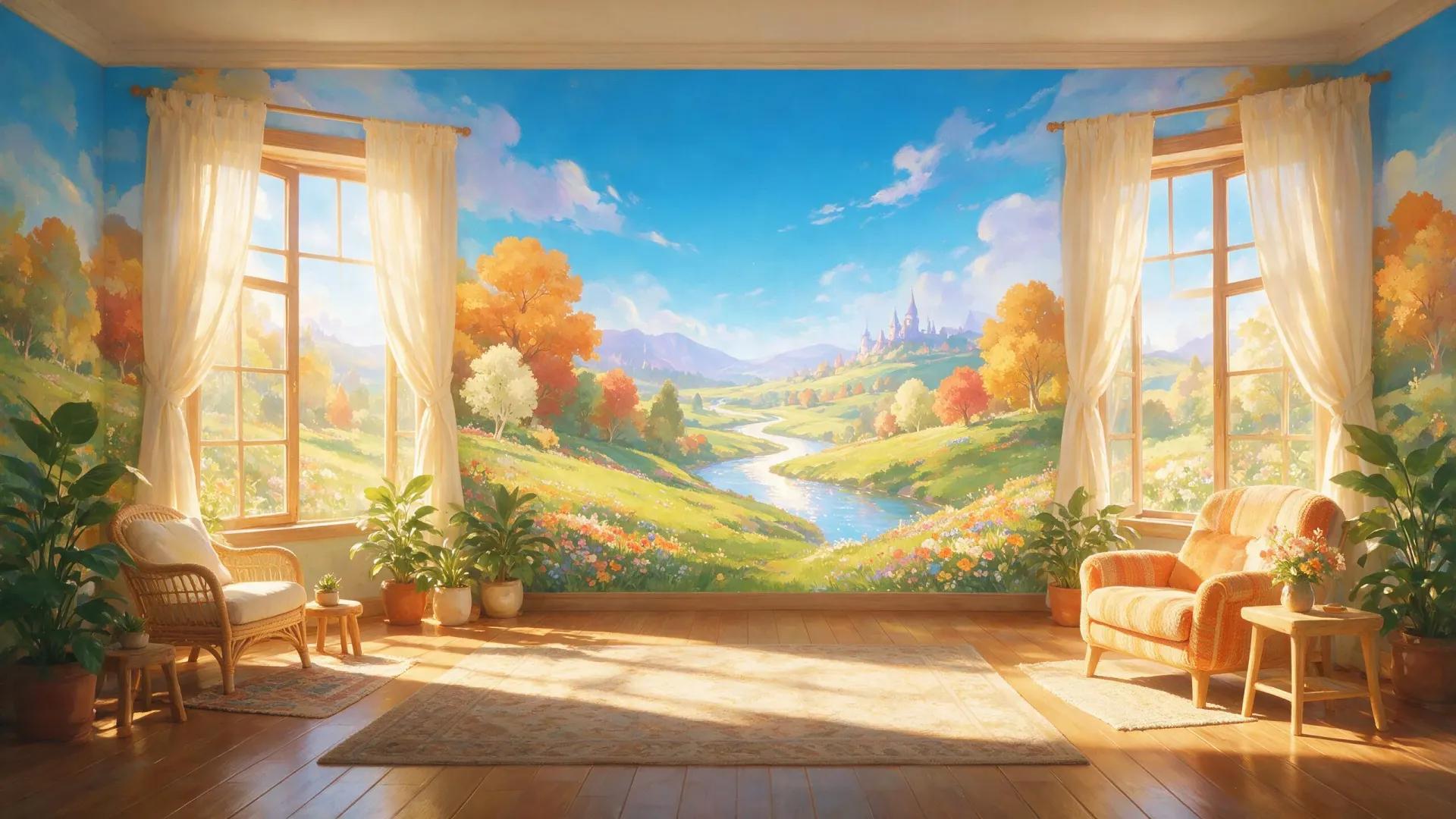 Virtual Staging Studio backdrop art